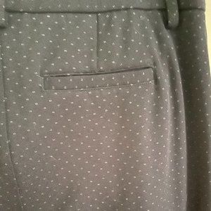 Navy Polka Dot Dress Pants Size 6 - Incredibly soft